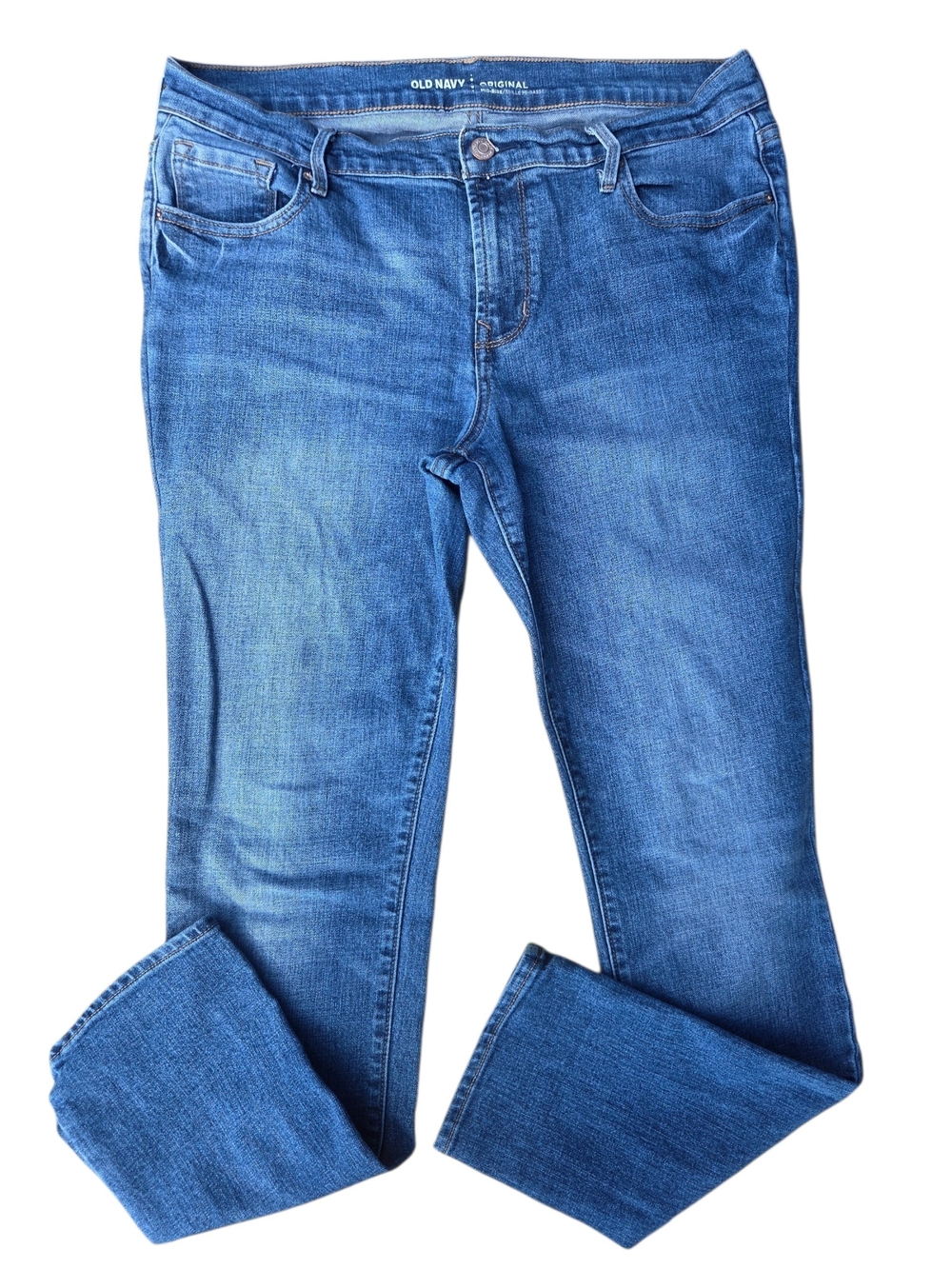 Old Navy Women's Blue Slim Straight Jeans
